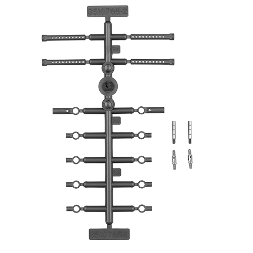 RC28R Turnbuckle And Damper Tube Set | Associated Electrics