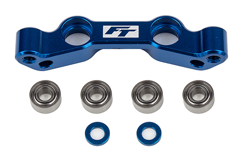 RC10B6.4 FT Steering Rack, blue aluminum | Associated Electrics